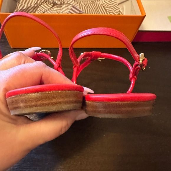 Kate Spade Tracie Bow Sandals Red - Picture 3 of 9